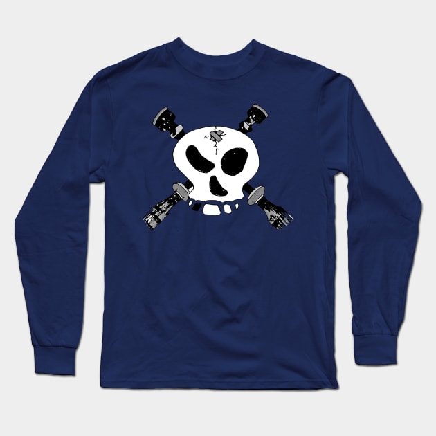 Skull & Cross-Drones Original Long Sleeve T-Shirt by Lonely_Busker89